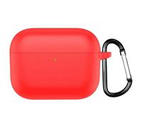 For Airpods Pro 3 Silicone Protective Case Cover - Soft Shockproof Case with Keychain, 360° Full Coverage, Wireless Charging Compatible for Women & Men (red)