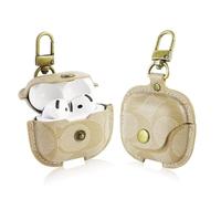 for AirPods Pro 3nd Generation Case Cover, Luxury Leather Full Body Shockproof Protective Cover for AirPods Pro 3 Gen Case for Women Men (A)