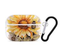 For AirPods Pro Case Cover Blackboard Bees Sunflowers for AirPods Pro 2/Pro Protective Case Supports Wired Wireless Charging Case