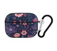 for AirPods Pro Case Cover Colorful Garden AirPods Pro 2/Pro Case Accessories with Keychain Front LED Visible Supports Wired Or Wireless Charging
