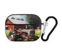 for AirPods Pro Case Cover Company Farm Tractor AirPods Pro 2/Pro Case Accessories with Keychain Front LED Visible Supports Wired Or Wireless Charging