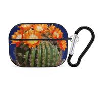 for AirPods Pro Case Cover Cute Blooming Barrel Cactus Case Compatible with Airpod Pro 2 Case Protection Cover for Wowen Men AirPods Pro Case Accessories with Keychain