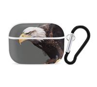 for AirPods Pro Case Cover Cute Eagle Case Compatible with Airpod Pro 2 Case Protection Cover for Wowen Men AirPods Pro Case Accessories with Keychain