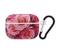 for AirPods Pro Case Cover Cute Elegant Rose Flower Case Compatible with Airpod Pro 2 Case Protection Cover for Wowen Men AirPods Pro Case Accessories with Keychain