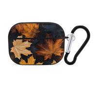 for AirPods Pro Case Cover Cute Maple Leaf Art Painting Case Compatible with Airpod Pro 2 Case Protection Cover for Wowen Men AirPods Pro Case Accessories with Keychain