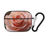 for AirPods Pro Case Cover Cute Rose Flower Case Compatible with Airpod Pro 2 Case Protection Cover for Wowen Men AirPods Pro Case Accessories with Keychain