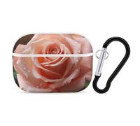 for AirPods Pro Case Cover Cute Rose Flower Case Compatible with Airpod Pro 2 Case Protection Cover for Wowen Men AirPods Pro Case Accessories with Keychain