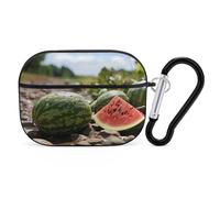for AirPods Pro Case Cover Cute Watermelon on The Ground Case Compatible with Airpod Pro 2 Case Protection Cover for Wowen Men AirPods Pro Case Accessories with Keychain
