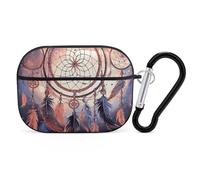 for AirPods Pro Case Cover Native American Dream Catcher AirPods Pro 2/Pro Case Accessories with Keychain Front LED Visible Supports Wired Or Wireless Charging