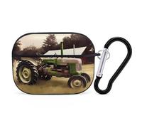 for AirPods Pro Case Cover Old Tractor Photo Farm AirPods Pro 2/Pro Case Accessories with Keychain Front LED Visible Supports Wired Or Wireless Charging