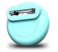 for AirTag Holder for Kids with Invisible Pin, Anti Lost, Lightweight GPS Tracker Case for Air Tags-1 Pack with Waterproof Cover for Child,Baby,Elderly,Luggage,Shoe,Clothes,Backpack (Mint Green)