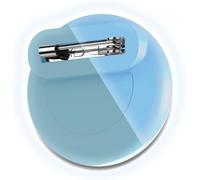 for AirTag Holder for Kids with Invisible Pin, Anti Lost, Lightweight GPS Tracker Case for Air Tags-1 Pack with Waterproof Cover for Child,Baby,Elderly,Luggage,Shoe,Clothes,Backpack (Luminous Blue)