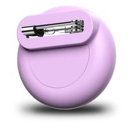 for AirTag Holder for Kids with Invisible Pin, Anti Lost, Lightweight GPS Tracker Case for Air Tags-1 Pack with Waterproof Cover for Child,Baby,Elderly,Luggage,Shoe,Clothes,Backpack (Purple)