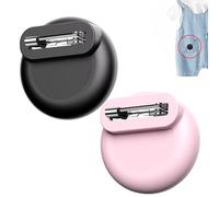 for AirTag Holder for Kids with Invisible Pin, Anti Lost, Lightweight GPS Tracker Case for Air Tags-2 Pack with Waterproof Cover for Child,Baby,Elderly,Luggage,Shoe,Clothes,Backpack (Black/Pink)