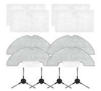 For Airzeen R7 J10 For Laresar P10 Compatible Side Brush Filter and Mop Cloth Kit for Robot Vacuum Cleaner Floor Care Accessories (A)