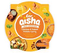 For Aisha Baby Food, Chicken and Sweet Potato Curry, Dairy Free, Halal, Natural Baby Food 10 Months +, Pack of 5