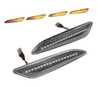 For Alfa for Romeo 156 147 for Fiat for Tipo For Lancia for Delta 3 for Ypsilon LED Dynamic Side Indicator Amber Super Bright Canbus Sequential Repeater Lights(Transparent)