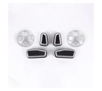 For Alfa For Romeo For Giulia For Stelvio 2017 2018 2019 2020 6piece ABS Chrome Seat Adjustment Button Cover Trim Interior Cover Trim