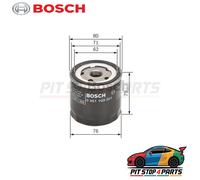 For Alfa Romeo 156 Oil Filter Bosch 0451103351 79 mm High Performance 2002-2005