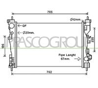 For Alfa Romeo Giulietta Brand New Water Radiator (1.4 Petrol Models) 2016-2018