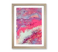 For All Eternity Abstract Framed Wall Art Print A2 Oak | Ready to Hang, Premium Gi Paper, Fade-Resistant Inks, Securely Packaged, UK Made