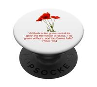 For All Flesh Is As Grass Peter 1:24-25 PopSockets Adhesive PopGrip
