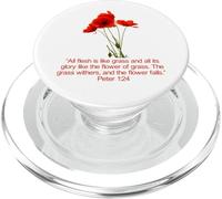 For All Flesh Is As Grass Peter 1:24-25 PopSockets PopGrip for MagSafe