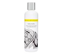 For All My Eternity Sweet Orange & Grapefruit Body Buffer 250ml - Exfoliating Pre-Tan Body Scrub & Body Wash - Natural Walnut Husk Exfoliator - No Synthetic Microbeads