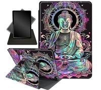 for All-New Amazon Kindle Fire HD 10 Tablet Case (13th Generation, 2023 Release) 10.1", 360 Degree Rotating Stand Cover with Auto Wake Sleep Case for Fire Tablet 10 2023,Colorful Buddhas 0