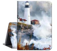 for All-New Kindle Fire 7 Tablet Case (12th Gen, 2022 Release),Slim Lightweight Smart Shell Stand Cover with Auto Wake/Sleep for Amazon Fire 7 Kids Tablet,Lighthouse Beacon Clouds