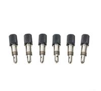 For Alligator Flash Valve Core with Cap for Dunlop Style Bicycle Valves Springless Design Works with Most Manual and Foot Pumps (6pcs)