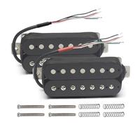 For Aln-ico 5 Electric Guitar Humbucker Pickup Coil Splitting, 7-String, Guitar Parts, N-8.8K, B-14.2K Output(Neck and Bridge)