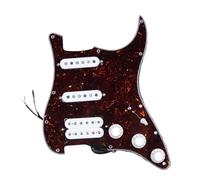 For Aln-ico 5 For HSS Prewired Electric Guitar Pickguard For SSH Loaded Guitar Parts(Brown Tortoise 4Ply)