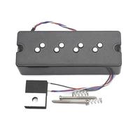 For Aln-ico 5 Stacked Humbucker for 4-String Bass with Staged Polepiece Noise Reduction 17/18.3MM 4 Conduct Split Coil for Bass(Bridge)
