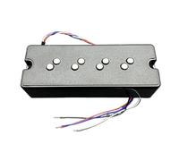 For Aln-ico 5 Stacked Humbucker Pickup for 4-String Bass with Staged Polepiece Noise Reduction 4 Conduct Coil Splitting 17/18.3MM(Bridge)