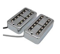 For Aln-ico II Electric Guitar Humbucker Pickup Filter-tron Style Guitar Neck and Bridge Pickups for Electric Guitar(A Set Chrome)