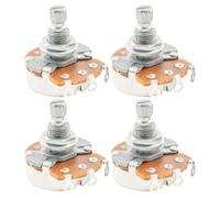 For Alpha A250K/B250K/A500K/B500K Metric Coarse 18-Spline Split Shaft Audio/Linear Taper Potentiometers for Guitar Bass (Set of 4)(B250K)