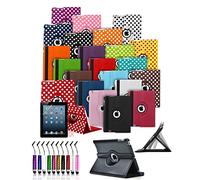 For Amazon Fire 7 Tablet (2017) with Alexa, 7 inch - MobiBax Prime Custom Made Tablet Case Cover with 360° Rotating and Stand Feature with Mini Stylus in BLACK