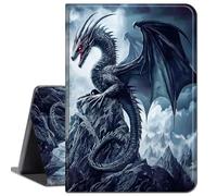 for Amazon Fire HD 10 Case 2017 & 2019,for Kindle Fire HD10 2017/2019 Cases,Slim Soft Shockproof TPU Silicone Protective Back Shell Case for Fire HD 10 inch,Red Eyes Dragon