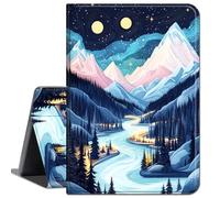 for Amazon Fire HD 10 Case 2017 & 2019,for Kindle Fire HD10 2017/2019 Cases,Slim Soft Shockproof TPU Silicone Protective Back Shell Case for Fire HD 10 inch,Mountains and River
