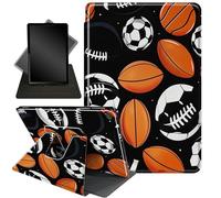 for Amazon Fire HD 10 Tablet (2017 and 2019 Releases,with 7th and 9th Generations) Case,360 Degree Rotating Stand Smart Protective Cover Case,for New Fire HD 10 10.1 inch,Various Ball Games 0