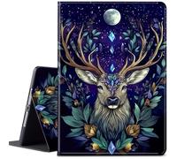 for Amazon Fire HD 10 Tablet Case (13th/11th Generation, 2023/2021 Release) 10.1", Multi-Angle Slim Stand Smart Cover w/Auto Wake/Sleep for Kindle Fire HD 10 Plus,Mystical Deer and Leaves
