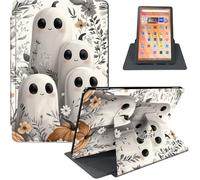 for Amazon Fire HD 10 Tablet Case (13th Gen, 2023 Release), 360° Rotating PU Leather Stand Cover with Auto Sleep/Wake, Multi-Angle Viewing, Shockproof TPU Back Shell, Ghost Parade
