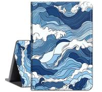 for Amazon Kindle Fire 7 Tablet Case 12th Generation 2022 Release,Slim Soft Shockproof TPU Silicone Protective Back Shell Case for Amazon Fire 7 2022,Blue Ocean Wave
