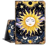 for Amazon Kindle Fire 7 Tablet Case 12th Generation 2022 Release,Slim Soft Shockproof TPU Silicone Protective Back Shell Case for Amazon Fire 7 2022,Moon and Sun