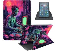 for Amazon Kindle Fire Max 11 Case (13th Generation, 2023 Release) 11", 360° Rotating PU Leather Stand Cover with Auto Sleep/Wake, Multi-Angle Viewing, Zombie Gamer