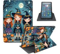 for Amazon Kindle Fire Max 11 Case (13th Generation, 2023 Release) 11", 360° Rotating PU Leather Stand Cover with Auto Sleep/Wake, Multi-Angle Viewing, Witches Trio