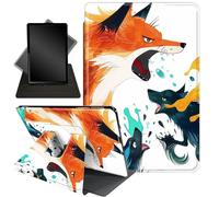 for Amazon Kindle Fire Max 11 Case (13th Generation, 2023 Release) 11",Mxfdegf 360 Degree Swiveling Stand Protective Cover with Auto Sleep/Wake,for All-New Fire 11 Max Tablet,Fox Pink/Black 0