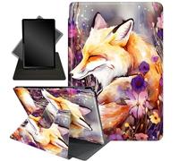 for Amazon Kindle Fire Max 11 Case (13th Generation, 2023 Release) 11",Mxfdegf 360 Degree Swiveling Stand Protective Cover with Auto Sleep/Wake,for All-New Fire 11 Max Tablet,Fox Flowers