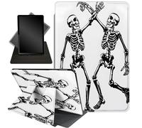 for Amazon Kindle Fire Max 11 Case (13th Generation, 2023 Release) 11",Mxfdegf 360 Degree Swiveling Stand Protective Cover with Auto Sleep/Wake,for All-New Fire 11 Max Tablet,Dancing Skull Couple